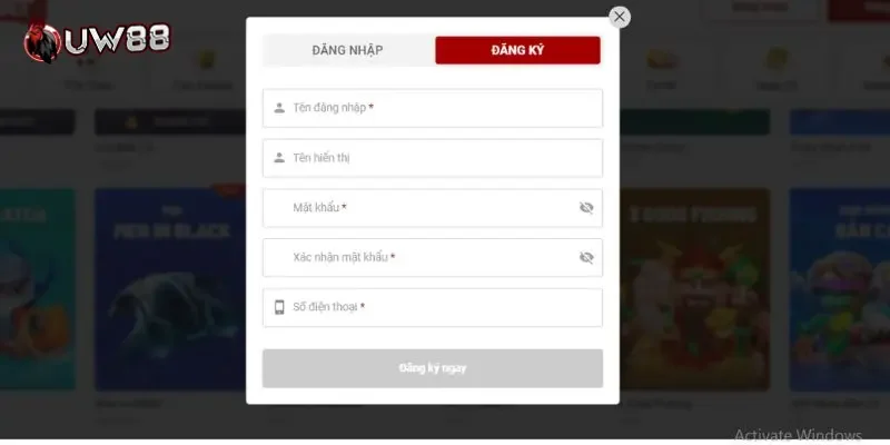 Trải nghiệm cá cược UW88 - Sân chơi uy tín, minh bạch 22 UW88